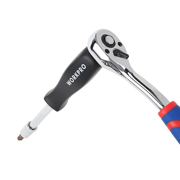 Jeu de clés à douille Workpro 1/4" 46 Pièces Jeu de clés à douille Workpro 1/4" 46 Pièces