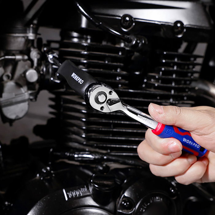 Jeu de clés à douille Workpro 1/4" 46 Pièces Jeu de clés à douille Workpro 1/4" 46 Pièces