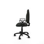 Chaise Algarra Contact permament de base Tissu Noir Structure polyamide noire Accoudoirs fixes Sans appui-tête Roulettes en nylon 50 mm