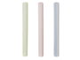 Kinvara Set de 6 Sets de Table 30x45 cm Rayures Pastel Assorties PVC et Polyester (Set de 48)
