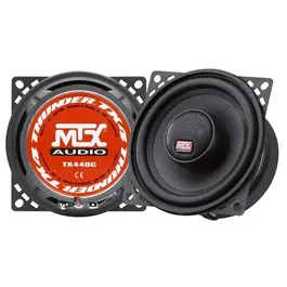 MTX Audio TX440C - Haut-parleurs voiture Coaxiaux 2 voies 10cm (4"), 60W RMS, membrane en pulpe de cellulose, grilles incluses