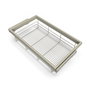 Emuca Kit de panier et cadre coulissant avec fermeture souple pour armoire, réglable, module 800mm, Gris pierre