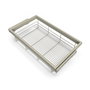 Emuca Kit de panier et cadre coulissant avec fermeture souple pour armoire, réglable, module 800mm, Gris pierre