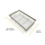 Emuca Kit de panier et cadre coulissant avec fermeture souple pour armoire, réglable, module 800mm, Gris pierre