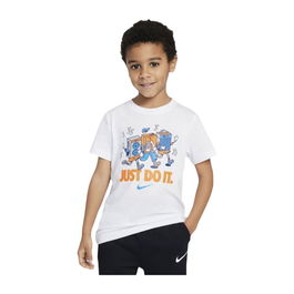 T shirt à manches courtes Enfant Nike Nkb Music Boxy Pals Ss Tee Blanc