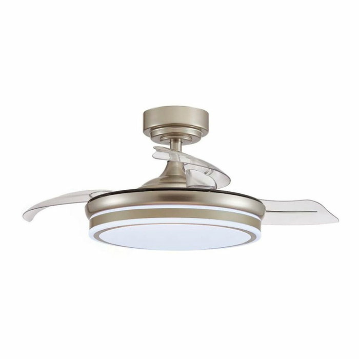 Ventilateur de Plafond CristalRecord Transparent Métal Ø 92 cm