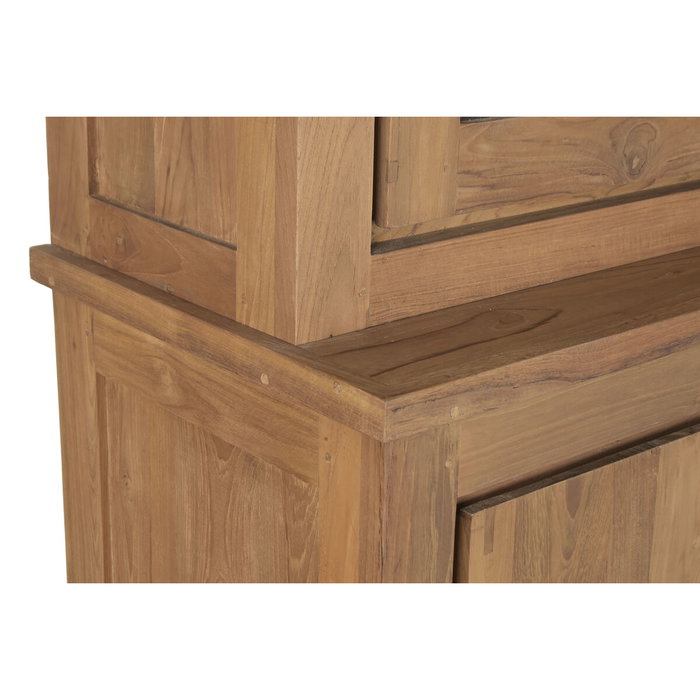 Présentoir Home ESPRIT Verre bois de teck 160 X 45 X 210 CM