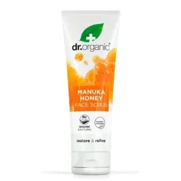Dr. Organic Gommage Visage au Miel de Manuka 125ml – Exfoliant Purifiant