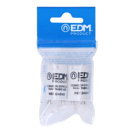 Edm Pack de 2 amorces pour tubes LED, 220-240V