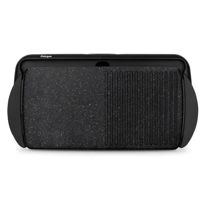 Weasy Plancha STO52, surface de cuisson 52 x 27 cm, température réglable, revêtement anti-adhésif, 2000 W, idéale pour légumes viandes poissons