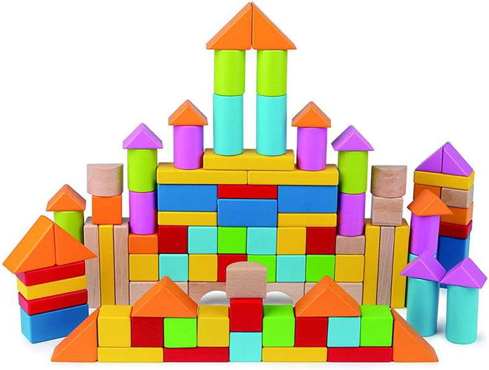 Hape Puzzle en bois éducatif - 101 pièces en hêtre - Dimensions : 27 x 22 x 13 cm - Pour enfants à partir de 3 ans