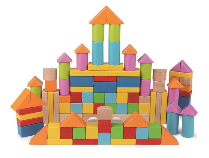 Hape Puzzle en bois éducatif - 101 pièces en hêtre - Dimensions : 27 x 22 x 13 cm - Pour enfants à partir de 3 ans
