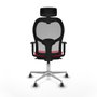 Piqueras y Crespo Chaise de Bureau avec Appui-tête Jorquera 1D086G2 Rouge