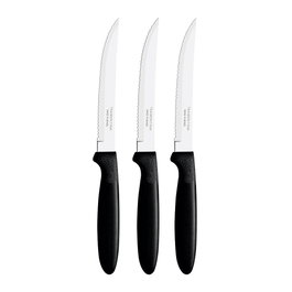 Tramontina Jeu de 3 couteaux de barbecue Ipanema noir 21,3 cm