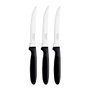 Tramontina Couteaux de barbecue Ipanema noir 21,3 cm, 3 pièces