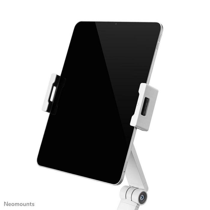 Neomounts DS15-545WH1 Support universel pour tablettes de 4,7 à 12,9 pouces avec rotule 360 degrés et inclinaison, pour bureau, blanc