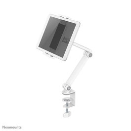 Neomounts DS15-545WH1 Support universel pour tablettes de 4,7 à 12,9 pouces avec rotule 360 degrés et inclinaison, pour bureau, blanc