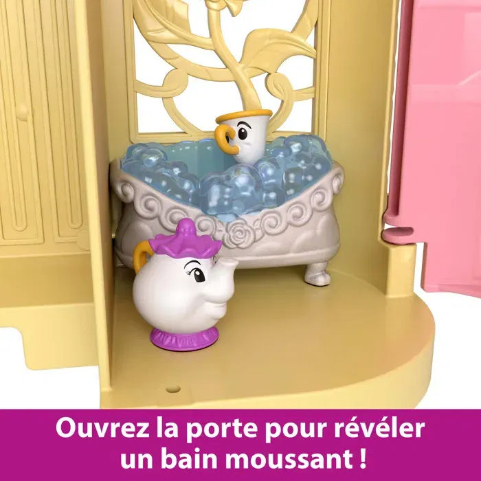 Disney Princess - Coffret Le Château de Belle JDP54 - Jouet de construction avec poupée et accessoires - A partir de 3 ans