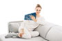 Beurer HK-35 - Coussin chauffant électrique bleu pour dos et muscles avec affichage et contrôle température - 30x40 cm