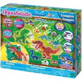 Aquabeads - La Terre des Dinosaures - Kit créatif avec 1200 perles pour enfants - Loisirs créatifs et imagination
