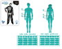BigBuy Carnival Déguisement Squelette Homme Noir XS/S