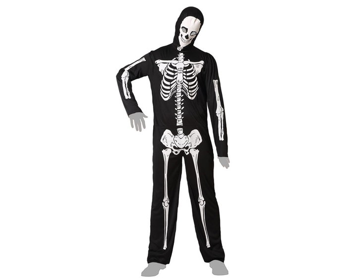 BigBuy Carnival Déguisement Squelette Homme Noir XS/S BigBuy Carnival Déguisement Squelette Homme Noir XS/S
