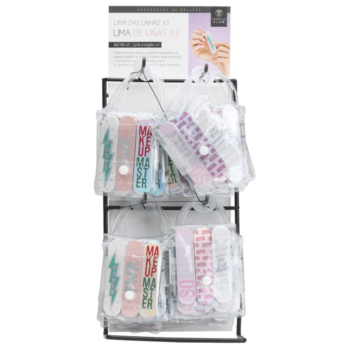 Cosmetic Club Ensemble de 3 Limes à Ongles Décorées, Modèles Assortis Cosmetic Club Ensemble de 3 Limes à Ongles Décorées, Modèles Assortis