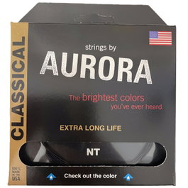 Aurora Strings Aurora Black Nt – Cordes pour guitare classique et flamenca (nylon, argenté), son brillant, toucher soyeux