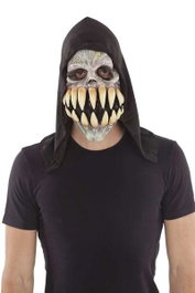 My Other Me Masque Latex Crâne avec Cagoule, Taille Unique, Déguisement Adulte, Masque Effrayant pour Halloween, Fêtes Déguisées