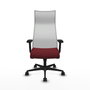 Piqueras y Crespo Chaise de Bureau Albacete Bordeaux et Blanc