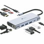 LEOTEC Station d'accueil USB-C LEDS01 11 en 1 - Gris