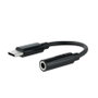 Nanocable 10.24.1205 Adaptateur Audio USB-C vers Jack 3.5 mm Noir