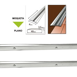 WOLFPACK LINEA PROFESIONAL Couvre-joint à visser moquette inoxydable 100 cm