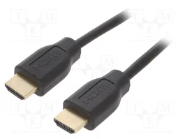 LOGILINK Câble HDMI 2m, Noir, HDMI 2.0 High Speed + Ethernet