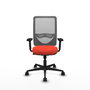 PIQUERAS Y CRESPO Chaise Zulema Synchro, Orange foncé et Gris