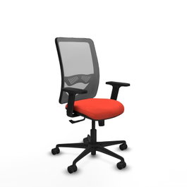 PIQUERAS Y CRESPO Chaise Zulema Synchro, Orange foncé et Gris