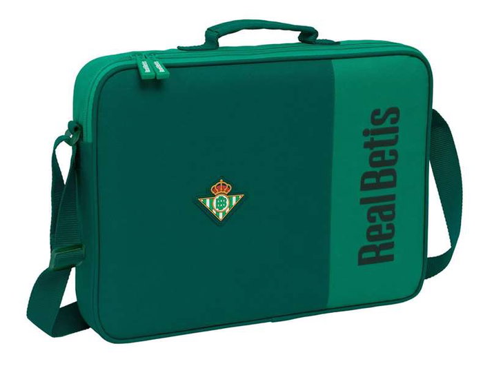 Safta Cartera Extraescolares Real Betis Balompie Sacoche Résistante à l'Eau pour Enfants - 38x28x6 cm