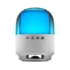 Mars Gaming MSFLOWW Enceinte Bluetooth Portable 15W DeepBass RGB 360° Gris