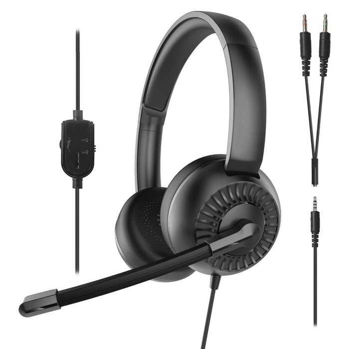 Speedlink METIS Stereo Headset Noir avec Adaptateur en Y Speedlink METIS Stereo Headset Noir avec Adaptateur en Y