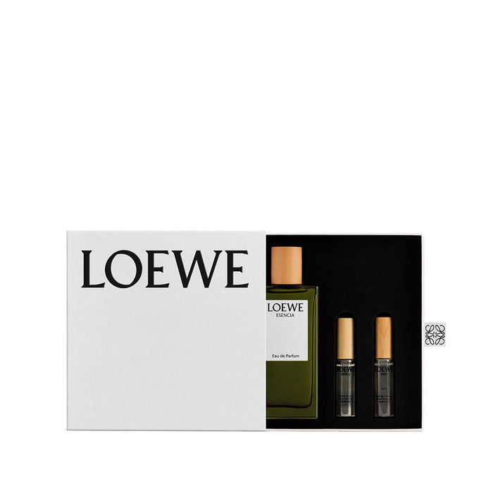 Loewe - Cofre Regalo Esencia Eau de Parfum pour Homme, 100 ml + 2 Vaporisateurs de 10 ml, Parfum Boisé Aromatique