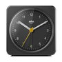 Braun BC-03-B Réveil Analogique Classique avec Mouvement Continu Silencieux et Aiguilles Luminiscentes - Noir