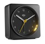 Braun BC-03-B Réveil Analogique Classique avec Mouvement Continu Silencieux et Aiguilles Luminiscentes - Noir