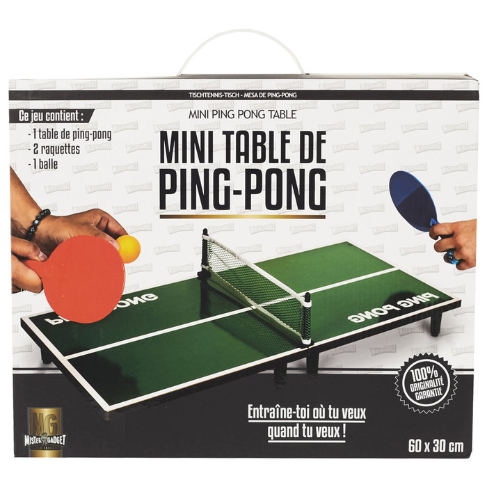 Mister Gadget Jeu de ping-pong table 60x30 cm