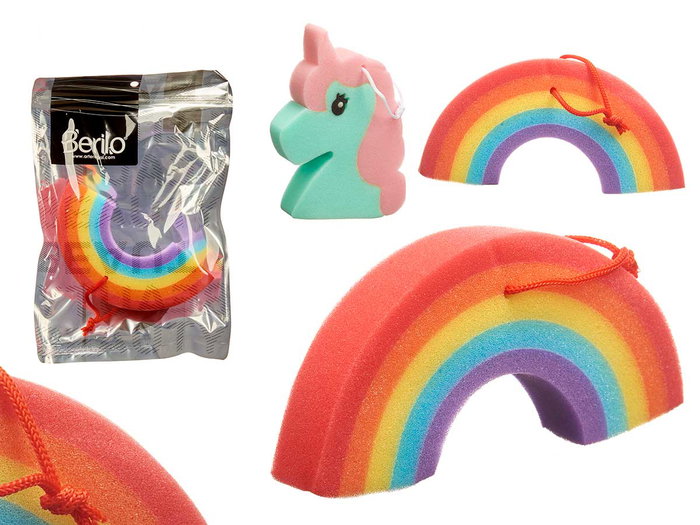 BERILO Lot de 24 éponges de bain assorties BERILO Lot de 24 éponges de bain assorties