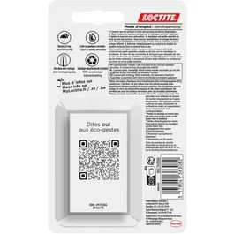 Loctite Superglue-3 - Colle Cyanoacrylate Gel Instantanée 3g - Résistante à l'Eau et Lave-Vaisselle - Lot de 2 Blisters