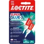 Loctite Superglue-3 - Colle Cyanoacrylate Gel Instantanée 3g - Résistante à l'Eau et Lave-Vaisselle - Lot de 2 Blisters