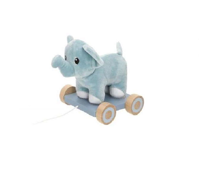Woomax - Peluche à tirer animaux en bois pour enfants - Modèles surtidos - Jouet d'éveil dès 12 mois