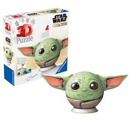 Ravensburger Puzzle 3D Grogu (The Child) Star Wars - 72 Pièces - Jeu de Construction - À Partir de 6 Ans