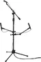 FRAMEWORKS Clamp pour 4 accessoires pour pied de micro