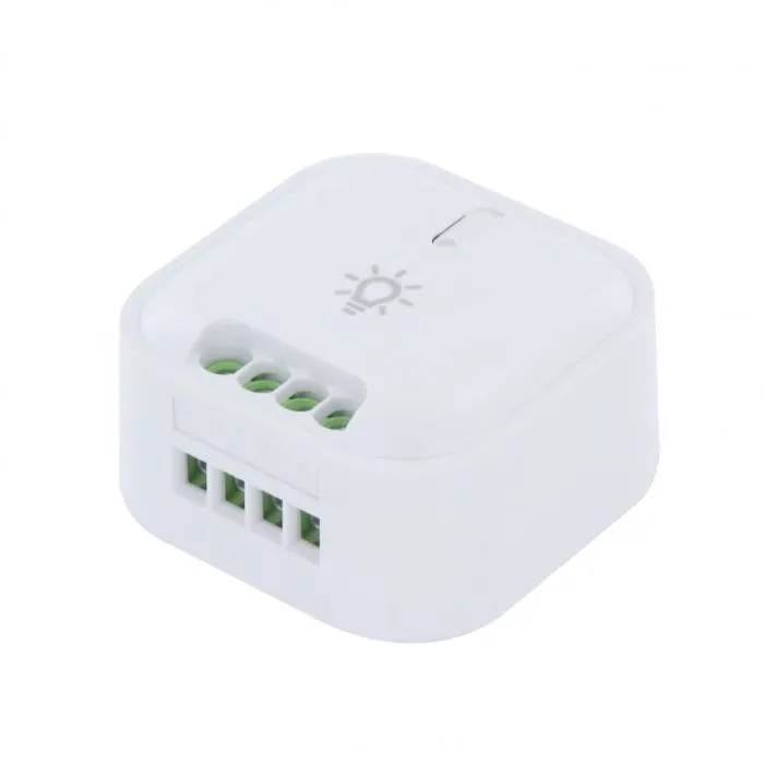 Chacon DiO Connected Home - Lot de 2 modules d'éclairage connectés sans fil avec 2 interrupteurs sans fil pour commande à distance, portée 50 m, intérieur